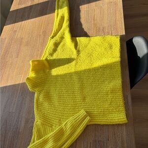 Anthropologie Sunny Yellow Knit Pullover